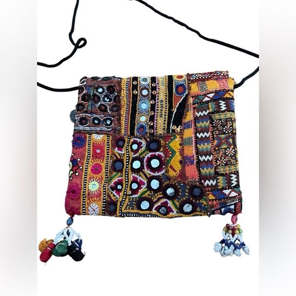 VINTAGE EMBROIDERED HANDBAG CROSSBODY - Picture 3 of 9